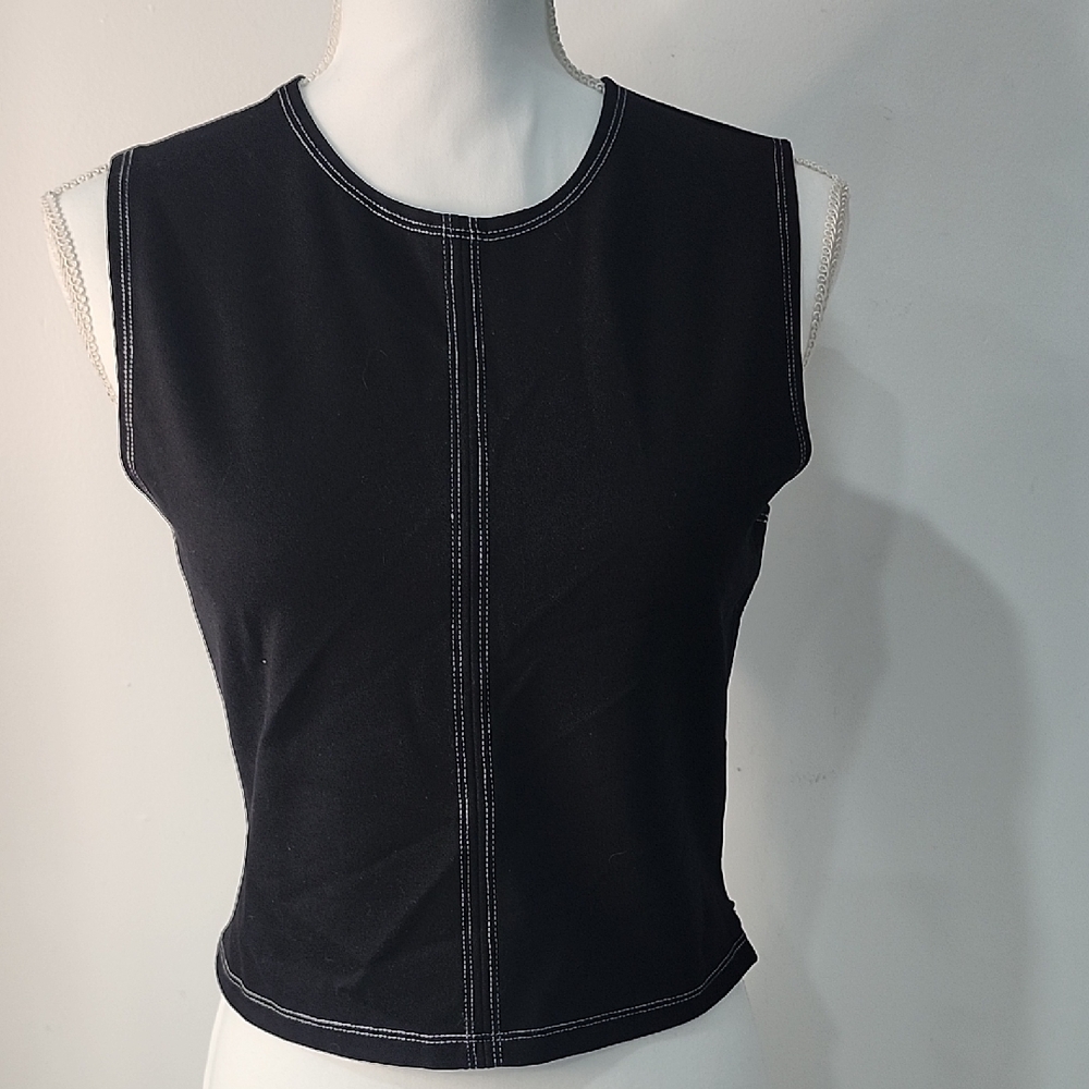 Elegant Black Sleeveless Tank Top